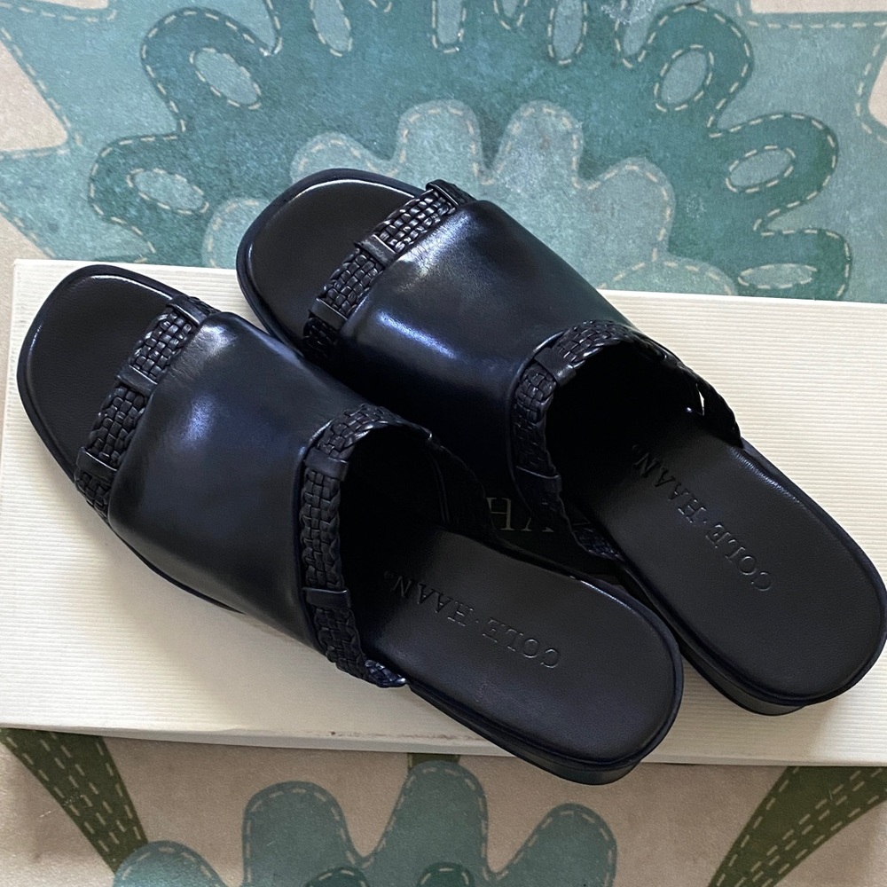 Cole Haan - Black Cassidy Wedge Sandals